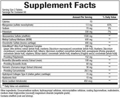 Natural Factors OsteoMove bottle back showing ingredients and usage guidance