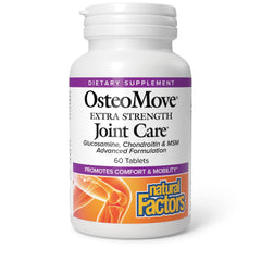 Natural Factors OsteoMove bottle front shows everyday joint comfort and mobility