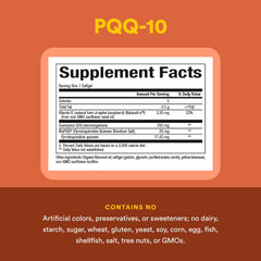 Natural Factors PQQ-10 softgel close-up highlighting glossy capsule