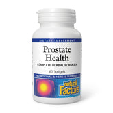 Natural Factors Prostate Health softgel bottle for daily support and convenient use.