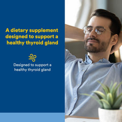 Natural Factors Thyroid Health Formula bottle back with ingredients and directions.
