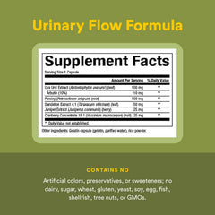 Natural Factors Urinary Flow bottle showing cranberry extract for cleansing support.