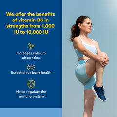 Natural Factors Vitamin D3 2000 IU label close-up emphasizing potency per softgel.