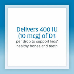 Natural Factors Vitamin D3 Drops with MCT oil for enhanced absorption in kids