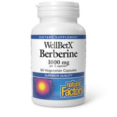 Natural Factors WellBetX Berberine bottle for metabolic support