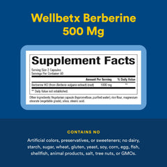 Natural Factors WellBetX Berberine serving size image for twice-daily use