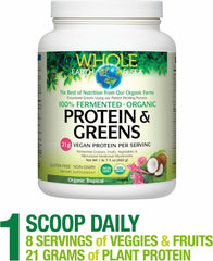 Natural Factors Whole Earth & Sea Tropical scoop – ready for smoothies and shakes.