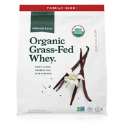 Natural Force Grass Fed Organic Whey in recyclable pouch for eco packaging.