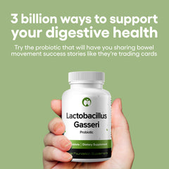 Natural Foundation Supplements Lactobacillus Gasseri probiotic bottle front view highlighting science-backed formula.