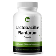Natural Foundation Supplements Lactobacillus Plantarum bottle supports daily digestive balance and overall wellness.