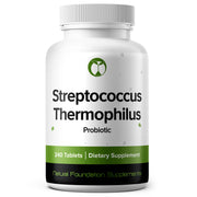 Natural Foundation Supplements Streptococcus Thermophilus bottle for gut health