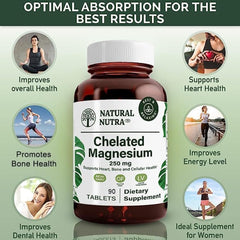 Natural Nutra Chelated Magnesium Oxide label closeup showing non-GMO and gluten-free
