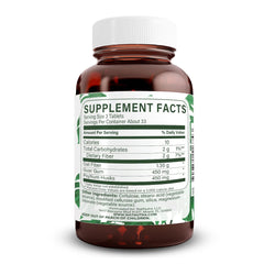 Close-up of Natural Nutra Super Fiber label emphasizing plant-based, non-GMO formulation