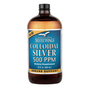 Natural Path Silver Wings colloidal silver bottle in amber glass for premium daily use