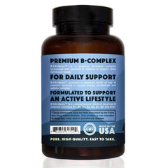 Natural Rhythm B-CALMplex capsules in hand for on-the-go daily use.