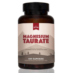 Natural Rhythm Magnesium Taurate 750mg bottle shown for everyday heart and muscle support