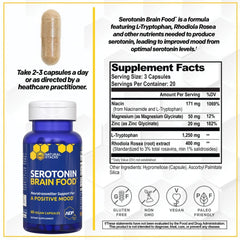 Natural Stacks Serotonin Brain Food capsules for easy daily use.