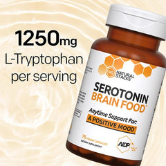 Natural Stacks Serotonin Brain Food dosing scoop for measuring daily intake