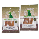 Natural Value Sweet Potato & Duck Soft Chew front view for a tasty joint-friendly treat.