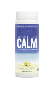 Natural Vitality Calm lemon powder dissolves for a calm drink