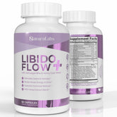 Naturalabs Libido Flow bottle front showing premium herbal wellness for women