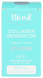 BioSil by Natural Factors bottle close-up for beauty and bone support.