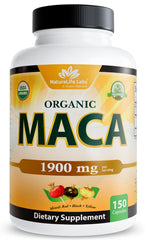 NaturaLife Labs Maca Black bottle front visual for daily vitality.