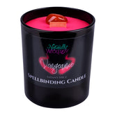 Naturally Wicked Spellbinding Vengeance Candle with crystal enhances ritual ambiance for focused intentions.