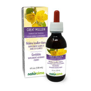 Naturalma Great Mullein tincture bottlePour shows alcohol-free herbal drops