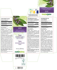 Naturalma Sage tincture drops with dropper for precise dosing.