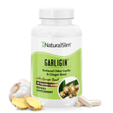NaturalSlim Garligin odorless garlic capsules for immune support and daily wellness.