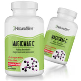 NaturalSlim MagicMag C capsules in a bottle for daily muscle comfort and balance