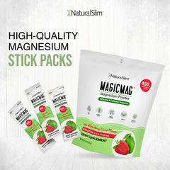 NaturalSlim MagicMag strawberry lime powder dissolving in water for tasty magnesium hydration