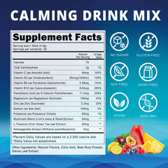 Nature Aurora Cortisol Calm mix in glass for quick hydration and focused calm