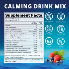 Nature Aurora cortisol powder drink mix close-up bottle emphasizing calm focus