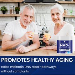 Nature Bullet resveratrol NMN complex bottle conveys synergistic vitality support.