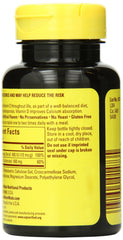 Nature Made Calcium 600 mg Vitamin D3 label highlighting quality and gluten-free status.