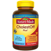 Nature Made CholestOff Plus softgels bottle for daily wellness support.