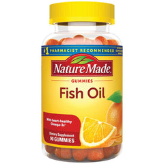 Nature Made Fish Oil Gummies bottle showing EPA and DHA on the label