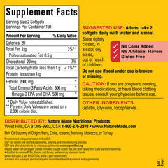 Two softgels serving image, illustrating daily omega-3 intake option.