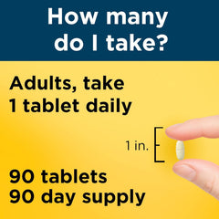 Nature Made Multi for Him 50+ capsules close-up, easy-to-swallow daily vitamins.