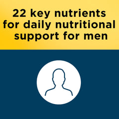 Nature Made Multivitamin for Him packaging box highlighting no iron