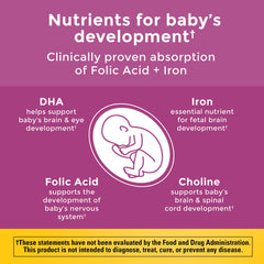 Nature Made Prenatal choline capsules bottle supports daily choline intake.