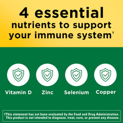 Nature Made Super D Immune Complex label shows gluten-free ingredients.