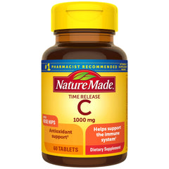 Nature Made Vitamin C 1000 mg time-release bottle; steady daily support