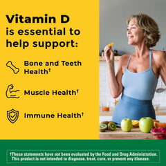 Nature Made Vitamin D3 5000 IU melt-in-mouth tablets shown for convenient daily use.