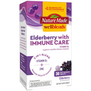 Nature Made Wellblends Elderberry ImmuneCare bottle for daily immune support.