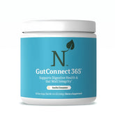 Nature M.D. GutConnect 365 front-of-tub showing packaging for daily gut care.