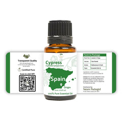 Nature Packaged Cypress steam-distillation emphasizes purity and transparency.