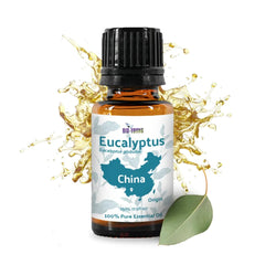 Nature Packaged Eucalyptus Oil bottle for diffuser use, delivering a refreshing aroma.